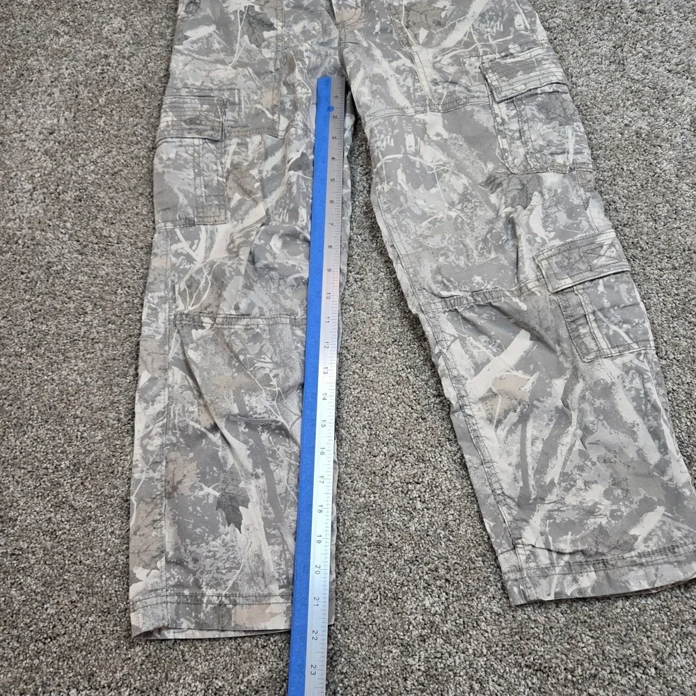 Abercrombie Kids Loose Camouflage Cargo Cotton Pants Boys 9/10 Regular Pull-On